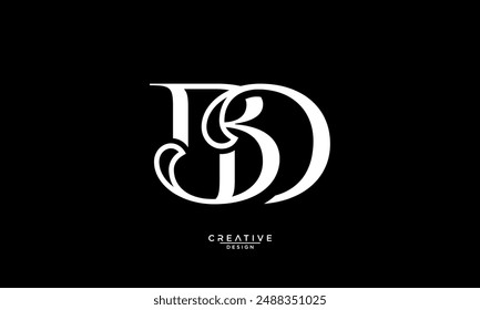 BD, DB, D, B, Abstract Letters Logo Monogram