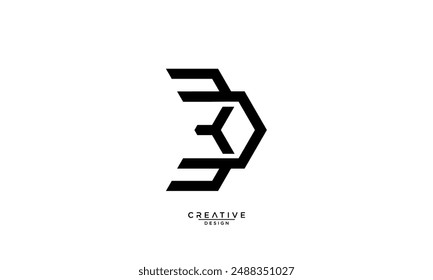 BD, DB, D, B, Abstract Letters Logo Monogram