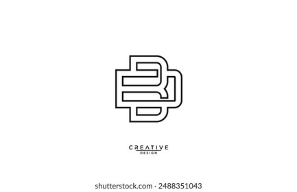 BD, DB, D, B, Abstract Letters Logo Monogram