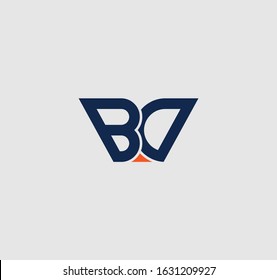BD or DB font designs for logo and icons