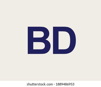 BD DB LETTER LOGO DESIGN VECTOR TEMPLATE