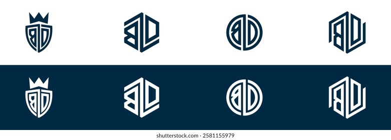 BD DB letter logo set design