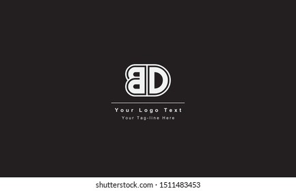BD or DB letter logo. Unique attractive creative modern initial BD DB B D initial based letter icon logo