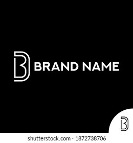 BD or DB logo design, monoline logo design