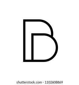 BD DD Logo Icon Graphic 