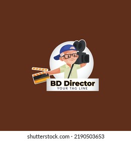 BD Direktor Vektormascot Logo Vorlage.