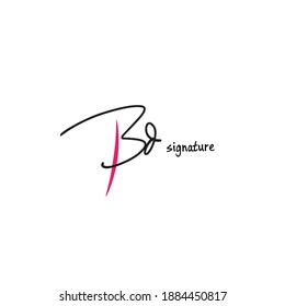 Bd hand beauty handwritten logo for identity