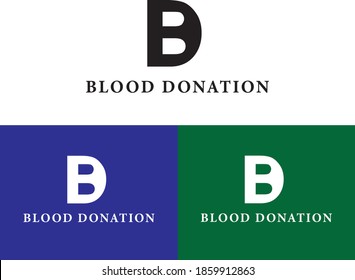 B+D initial letter logo and text monogram
