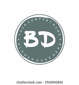 BD Logotipo inicial Branding Brush negocio de bodas