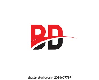 BD Letter Initial Logo Design Template