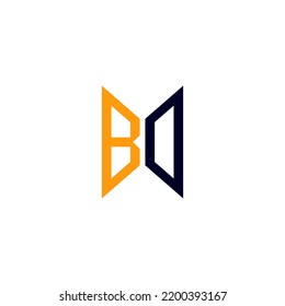 BD letter logo creative design with vector graphic, BD simple and modern logo.