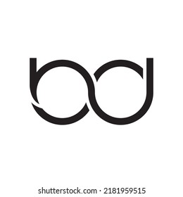 bd letter logo design vector.