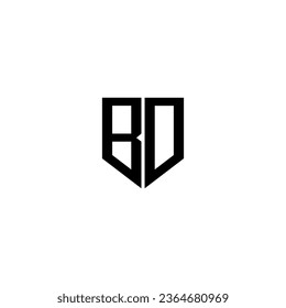 BD letter logo design with white background in illustrator. Vector logo, calligraphy designs for logo, Poster, Invitation, etc.