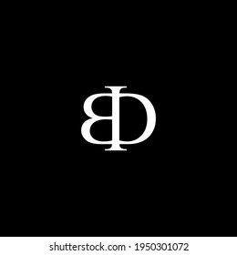 BD letter mark monogram logo vector icon illustration