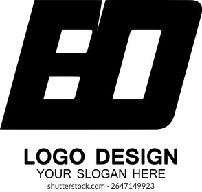 BD letter minimalist logo design collection. logo vector