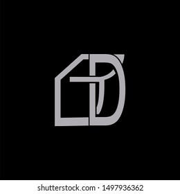 BD Letter monogram with abstrac concept style design