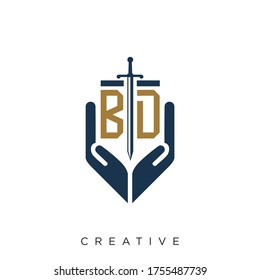 bd logo design vector icon