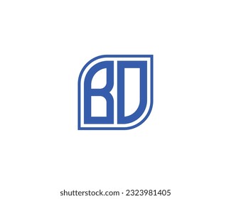 BD logo design vector template