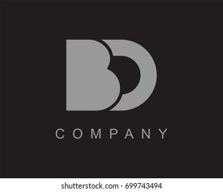 BD Logo. Letter design vector