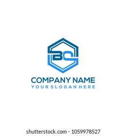 BD logo letter initial, Abstract polygonal Background Logo,