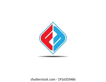 Logo de BD. Elemento Carta de promoción de marca gráfica vectorial. Fondo blanco