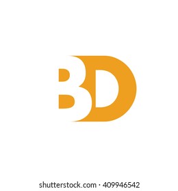 BD Logo | Vector Graphic Branding Letter Element | jpg, eps, path, web, app, art, ai | White Background
