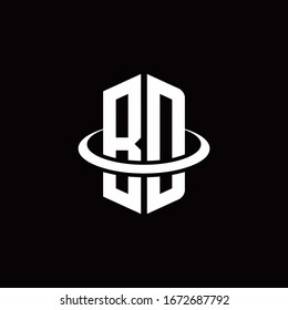 BD monogram logo in a hexagon style and surrounded by a ring