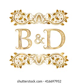 Bb Vintage Initials Logo Symbol Letters: Vector De Stock (libre De ...