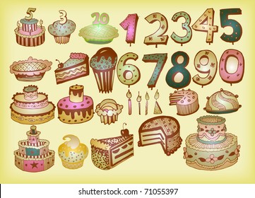 Bday Vector Set