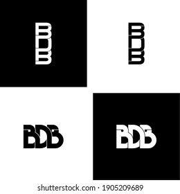 bdb letter original monogram logo design