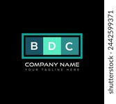 BDC letter logo abstract design. BDC unique design. BDC.
