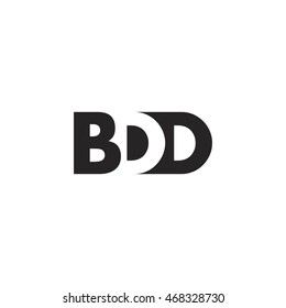 Bdd Logo Vector Graphic Branding Letter Stock Vector (royalty Free 