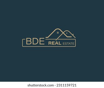 BDE Real Estate and Consultants Logo Design Vectors images. Luxury Real Estate Logo Design