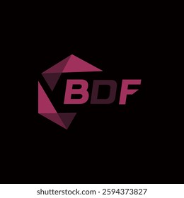 BDF creative minimalist letter logo. BDF unique vector initials alphabet letter logo design
