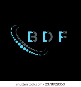 BDF letter logo creative design. BDF unique design.
