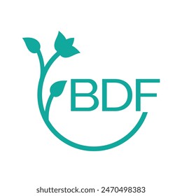 BDF letter logo vector design, BDF simple and modern logo. BDF luxurious alphabet design