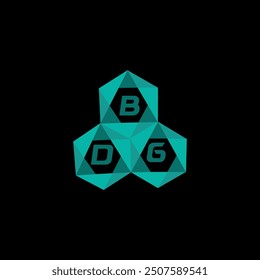 BDG creative minimalist letter logo. BDG unique vector initials alphabet letter logo design
