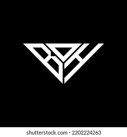 BDH letter logo creative design with vector graphic, BDH simple and modern logo in triangle shape.