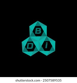 BDI creative minimalist letter logo. BDI unique vector initials alphabet letter logo design
