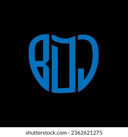 BDJ letter logo creative design. BDJ unique design.
