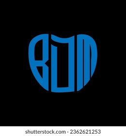 BDM letter logo creative design. BDM unique design.
