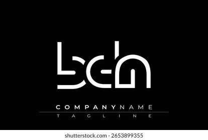 BDN abstract letter design. Modern Business Logo Design With Abstract Typography and Contemporary Style