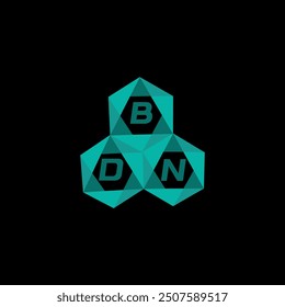 BDN creative minimalist letter logo. BDN unique vector initials alphabet letter logo design
