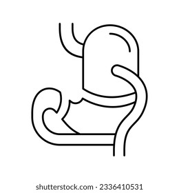 bdp bariatric line icon vector. bdp bariatric sign. isolated contour symbol black illustration