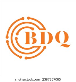 BDQ letter design. BDQ letter technology logo design on white background. BDQ Monogram logo design for entrepreneur and business.