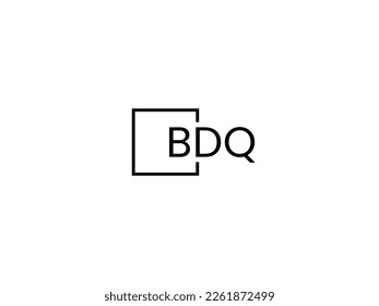 Letra BDQ Ilustración del vector de diseño del logotipo inicial