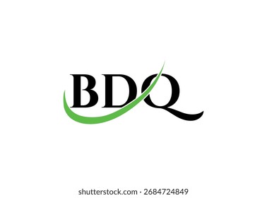 Logotipo moderno del monograma de la letra de BDQ | Diseño mínimo del icono de las iniciales.