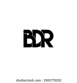 bdr letter original monogram logo design