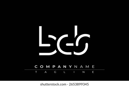 BDS abstract letter design. Modern Business Logo Design With Abstract Typography and Contemporary Style