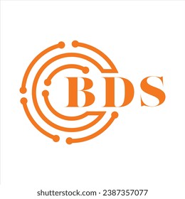 BDS letter design. BDS letter technology logo design on white background. BDS Monogram logo design for entrepreneur and business.